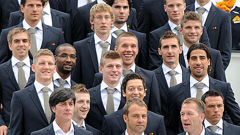 Das bunte Team der deutschen Mannschaft