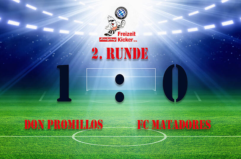 Don Promillos gewinnt gegen den FC Matadores mit 1:0.