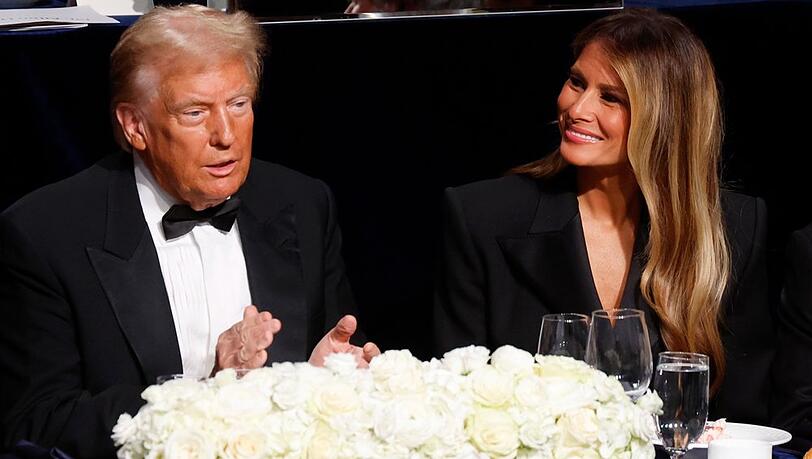 Donald Trump und Melania Trump beim "Alfred E. Smith Memorial Foundation Dinner" in New York.