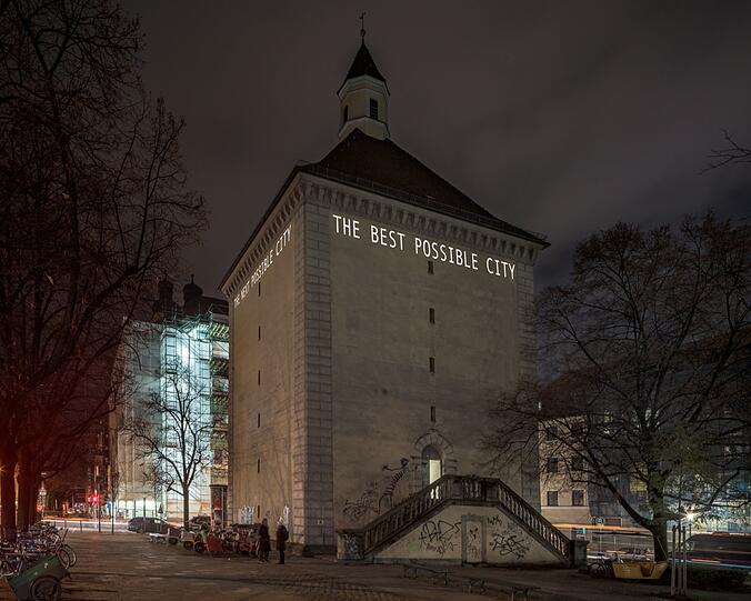 Der Bunker an der Blumenstraße ist jetzt eine Galerie für Architektur.
