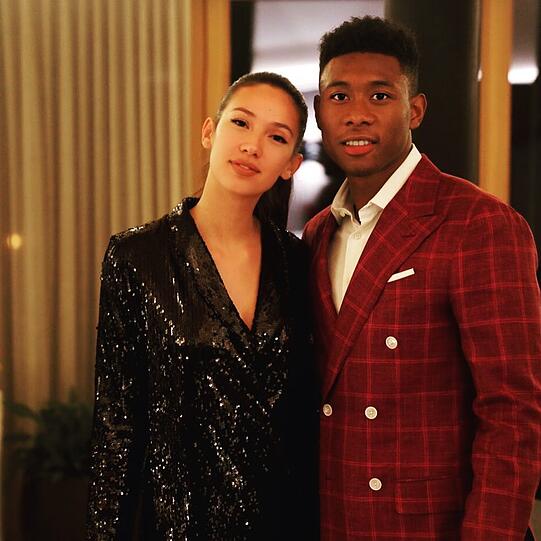 2018 machten David Alaba und Shalimar Heppner ihre Beziehung öffentlich.