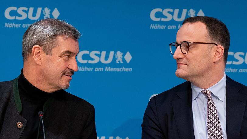 CSU-Chef Söder und Unionsfraktionschef Spahn verbindet seit Jahren eine gute Beziehung. (Archivbild) CSU-Chef Söder und Unionsfraktionschef Spahn verbindet seit Jahren eine gute Beziehung. (Archivbild)