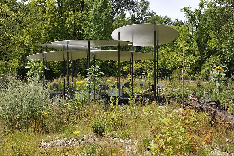 Der Pavillon "Schmetterlinge & Co." im Botanischen Garten.