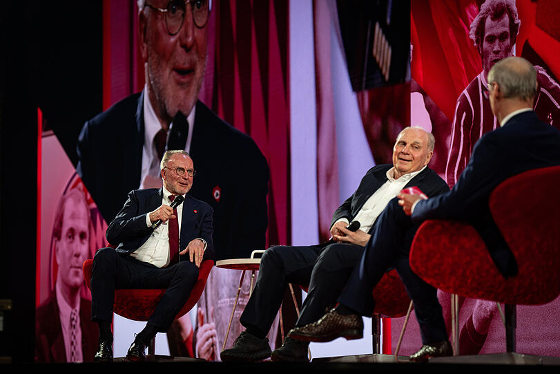 Waren Teil eines Talks, der von Günther Jauch moderiert wurde: Karl-Heinz Rummenigge und Uli Hoeneß.