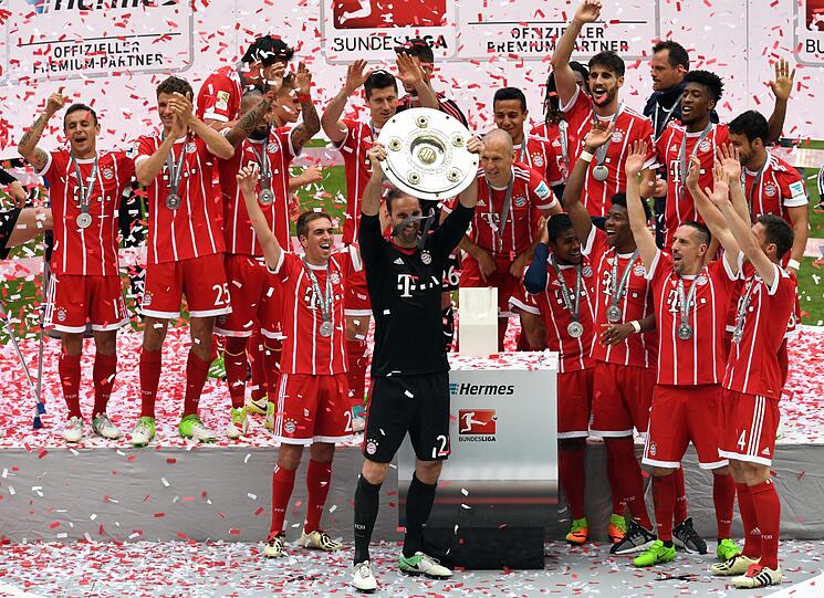 Die Bilder von der Meisterfeier des FC Bayern.