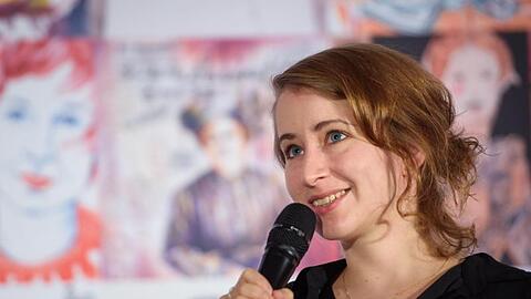 Margarete Stokowski, Autorin und Kolumnistin, wird ausgezeichnet.