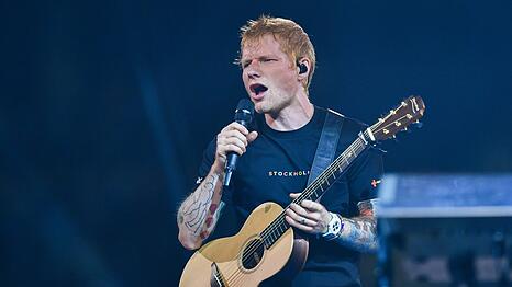 Ed Sheeran während eines Auftritts im schwedischen Stockholm.