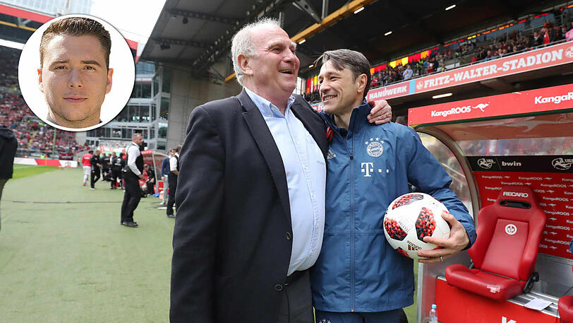 Pflegen ein gutes Verhältnis: Bayern-Präsident Uli Hoeneß (l.) und Trainer Niko Kovac.