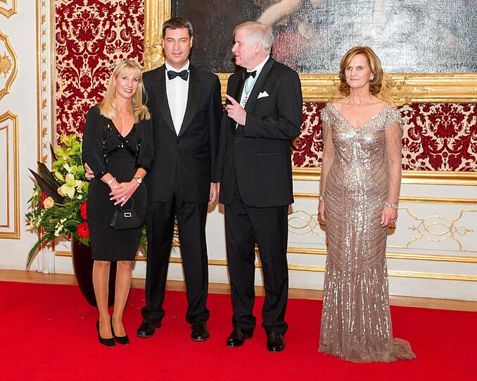 Die Beiden mit Markus Söder (CSU) und Frau Karin Baumüller