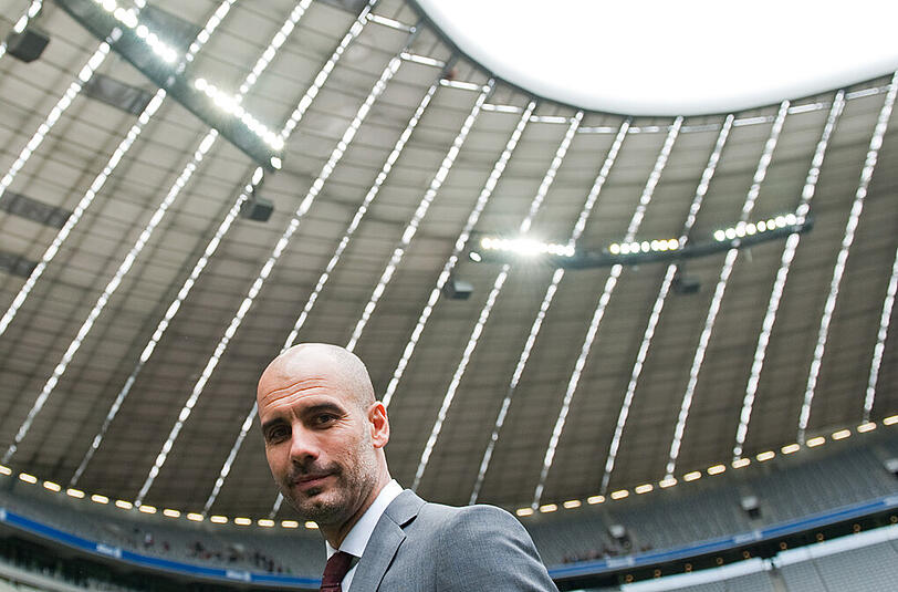 Nach drei Jahren Bayern ist Schluss: Pep Guardiola wechselt zur neuen Saison nach England zu Manchester City.