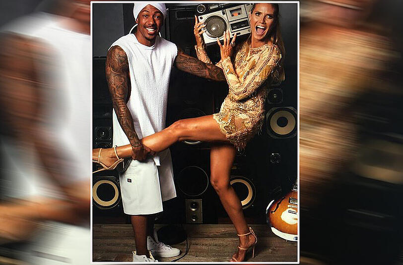 Ein unzertrennliches Duo: Heidi Klum legte auch nach den VMAs mit Nick Cannon ein heißes Tänzchen hin.