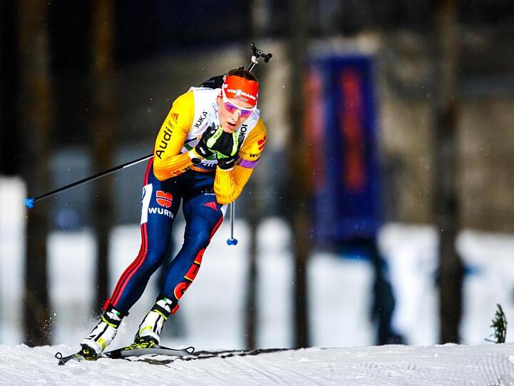 Denise Herrmann zeigte sich in Le Grand-Bornand verbessert.