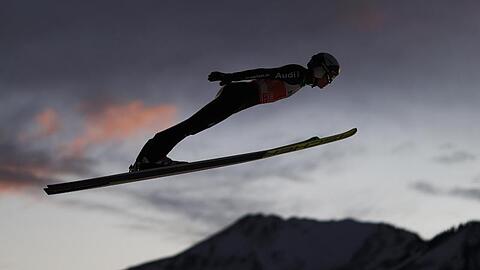 Andreas Wellinger aus Deutschland in Aktion.