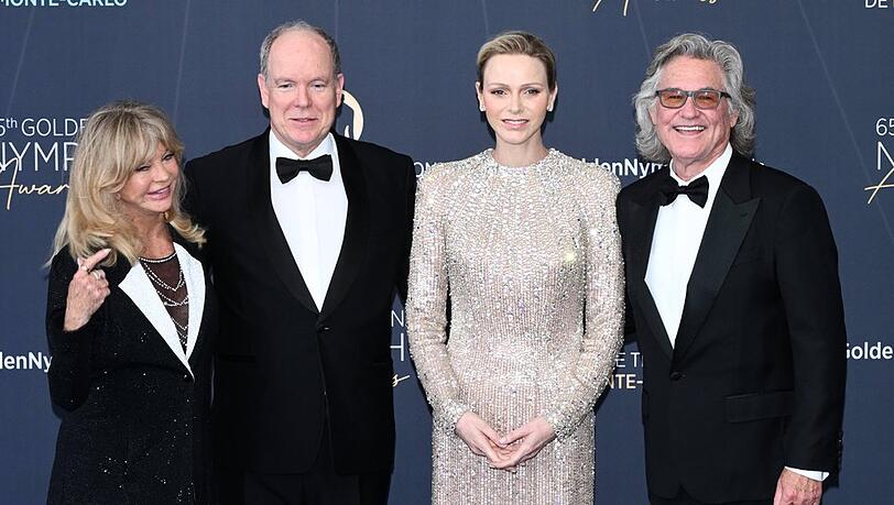Monte-Carlo Television Festival: Goldie Hawn, Fürst Albert, Fürstin Charlène und Kurt Russell zusammen auf dem roten Teppich. Monte-Carlo Television Festival: Goldie Hawn, Fürst Albert, Fürstin Charlène und Kurt Russell zusammen auf dem roten Teppich.