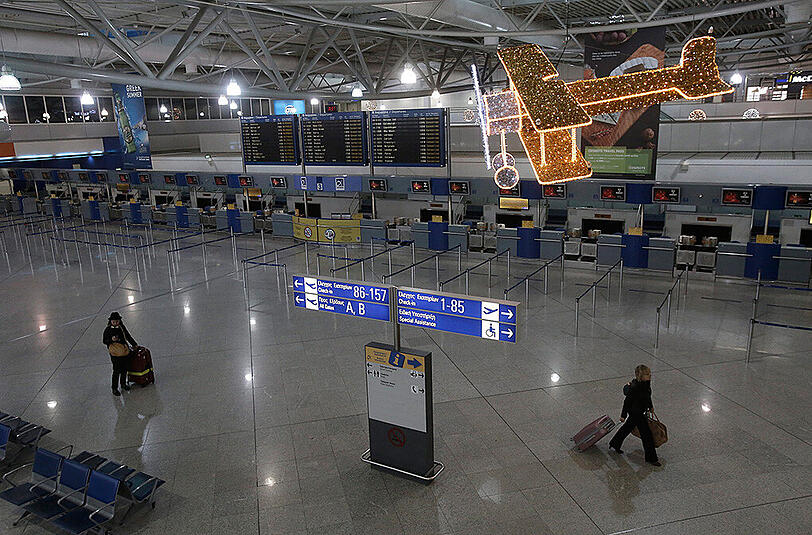 Auch an dem landesweit wichtigsten Flughafen in der Hauptstadt Athen sind sämtliche Flüge für den Zeitraum des Streiks annulliert worden. (Archivbild)