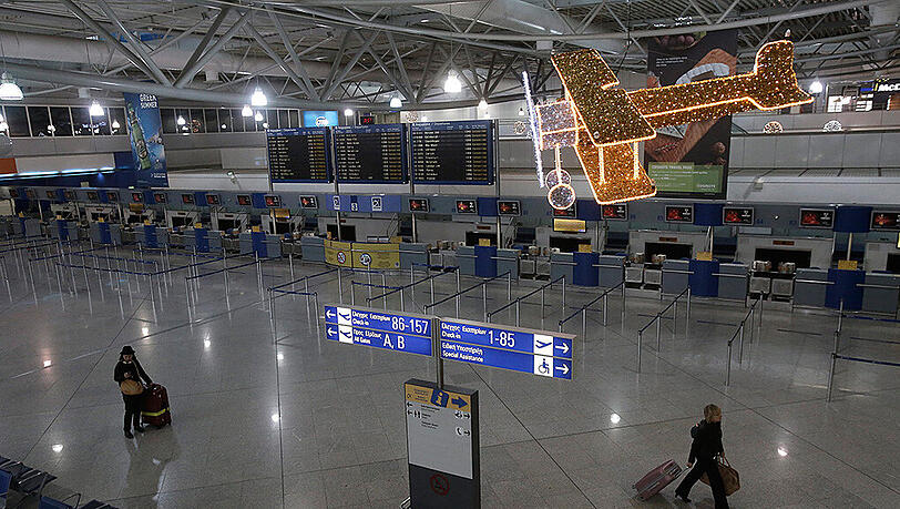 Auch an dem landesweit wichtigsten Flughafen in der Hauptstadt Athen sind sämtliche Flüge für den Zeitraum des Streiks annulliert worden. (Archivbild) Auch an dem landesweit wichtigsten Flughafen in der Hauptstadt Athen sind sämtliche Flüge für den Zeitraum des Streiks annulliert worden. (Archivbild)
