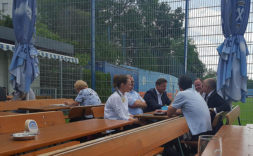 Hatte einen ereignisreichen Tag an der Grünwalder Straße: Kosta Runjaic, neuer Trainer des TSV 1860, bei seiner Vorstellung.