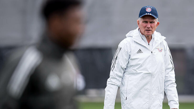 Bayern-Trainer Jupp Heynckes beim Abschlusstraining am Dienstag.