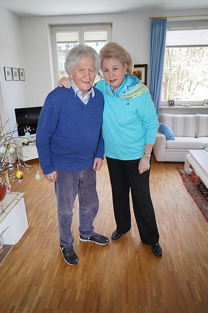 Heinz Hartmann und seine Ehefrau Marietherese. Heinz Hartmann und seine Ehefrau Marietherese.