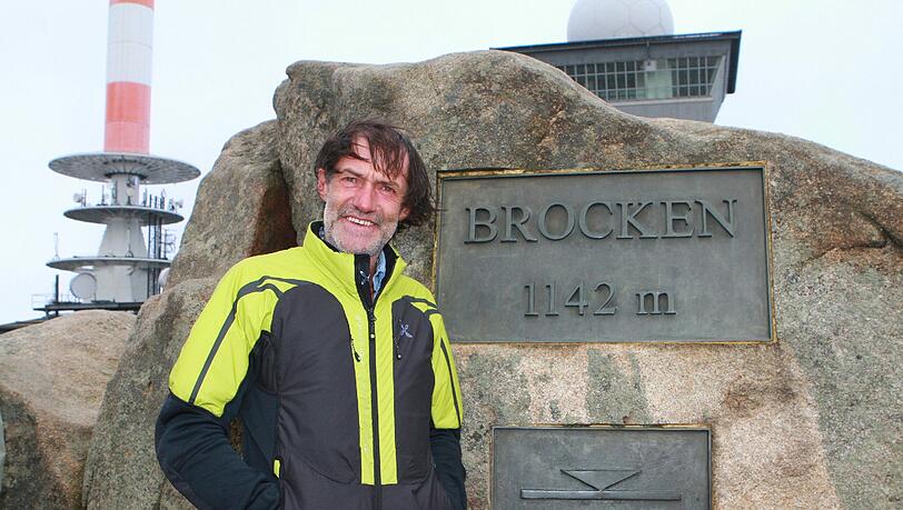 Hans Kammerlander am Brocken in Sachsen-Anhalt. Hans Kammerlander am Brocken in Sachsen-Anhalt.