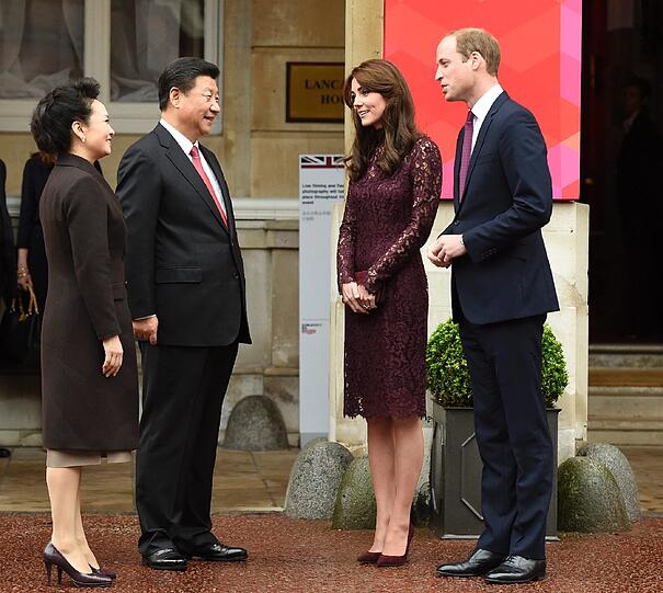 Prinz William und Herzogin Kate empfangen am Mittwoch den chinesischen Präsidenten Xi Jinping und seine Frau Peng Liyuan in London.
