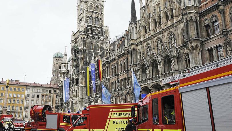 Feuerwehreinsatz am Marienplatz (Archivbild) Feuerwehreinsatz am Marienplatz (Archivbild)
