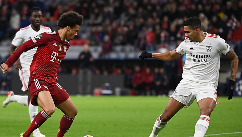 Herausragend gegen Benfica: Leroy Sané. Herausragend gegen Benfica: Leroy Sané.