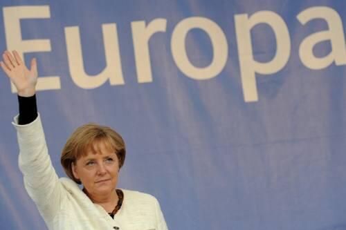 Bundeskanzlerin Angela Merkel im Wahlkampf.