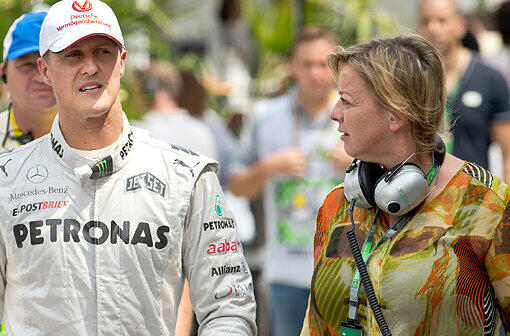 Foto von 2012: Michael Schumacher und seine Beraterin Sabine Kehm
