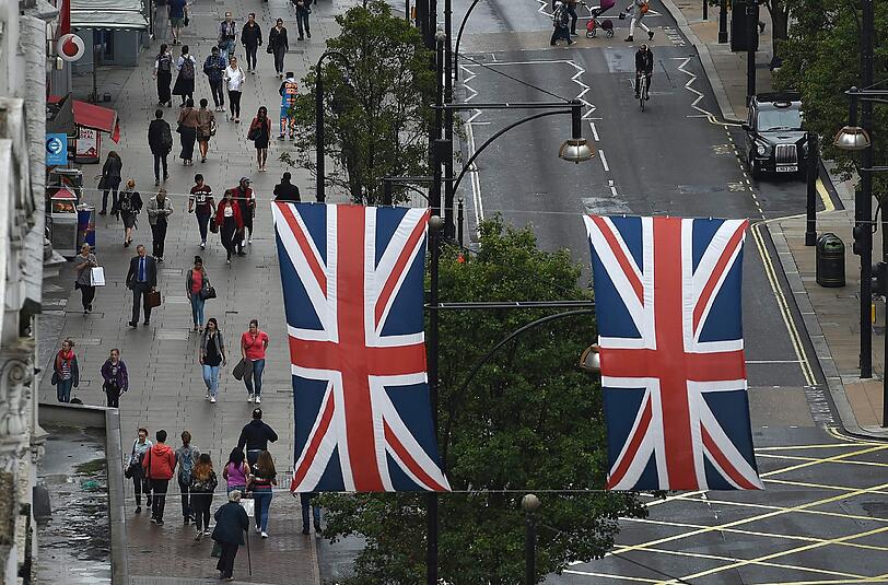 Blick auf die Oxford Street in London. Nach dem Brexit-Votum haben die Einwanderungsbehörden Neuseelands und Australiens einen Ansturm auf ihren Webseiten erlebt. Foto: Andy Rain