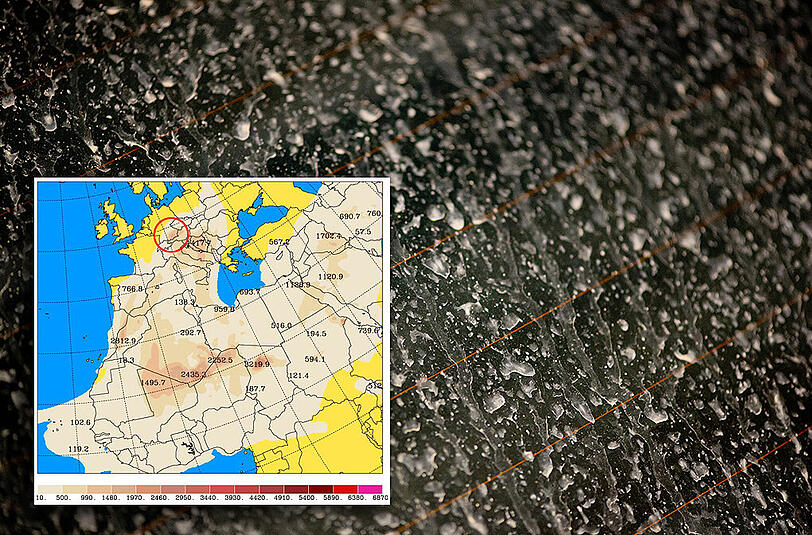 Eine Meldung zum Wetter-Phänomen des "Blutregens" befindet sich auf Platz 11.