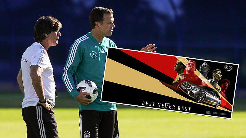 Auch nach der WM gibt es für den DFB weiter Ärger - der FC Bayern beanstandet ein Plakat.