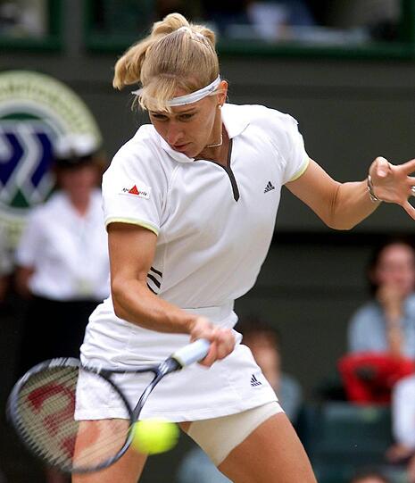 Steffi Graf 1999 in Wimbledon: Das Jahr ihres Comebacks wurde gleichzeitig zum Jahr ihres Rücktritts.