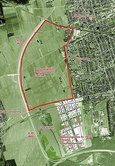 Der Stadtbezirk wird neu bebaut.