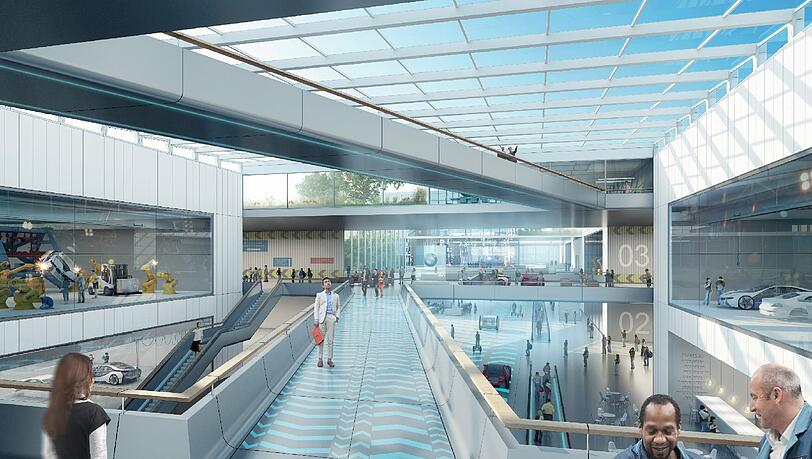Die Grafik zeigt, wie das FIZ Future aussehen soll. Die Architekten kommen teilweise aus München.