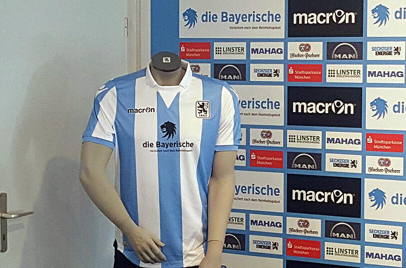 So sieht es aus: Das neue Trikot mit neuem Hauptsponsor.