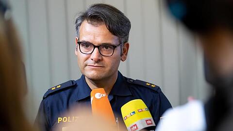 Marcus da Gloria Martins, Sprecher der Polizei München, nimmt an einer Pressekonferenz teil. Foto: Sven Hoppe/dpa/Archivbild