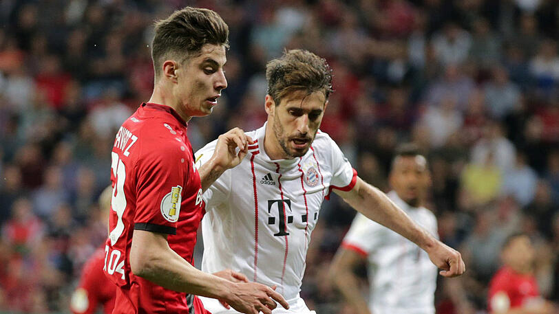 Kampfstark, laufstark, torgefährlich: Bayerns Javi Martínez (rechts), hier gegen Leverkusens Kai Havertz.