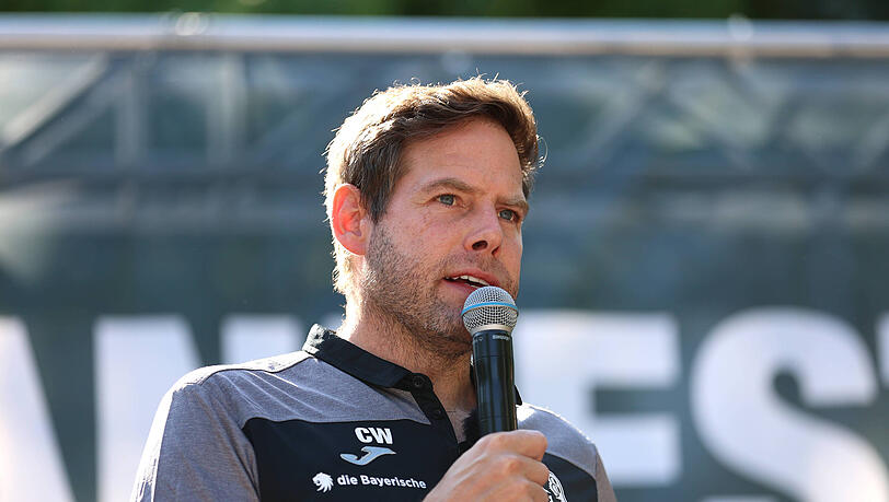 Christian Werner bei seiner Rede auf dem Fanfest.