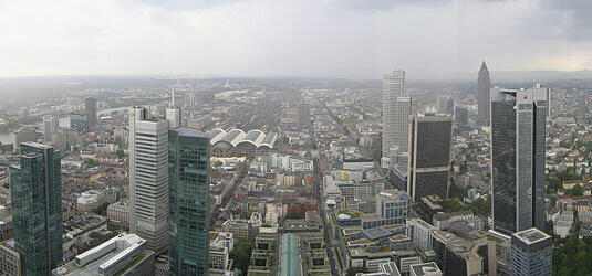 Blick vom Main-Tower, Foto: M.J. Zirbes