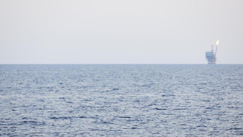 Verlassenes Schlauchboot im Mittelmeer.
