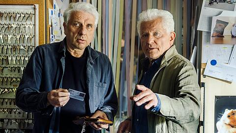 "Tatort: Unverg&auml;nglich": Kriminalhauptkommissar Franz Leitmayr (Udo Wachtveitl) und Kriminalhauptkommissar Ivo Batic (Miroslav Nemec) in ihrem letzten Fall.