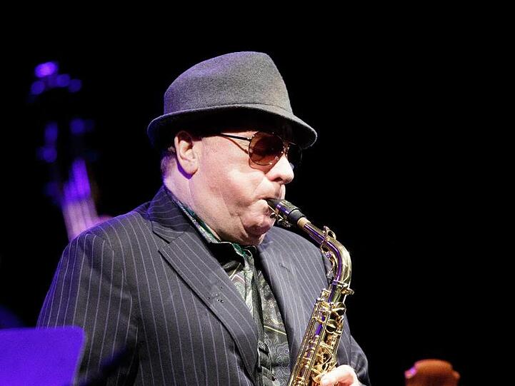 Van Morrison bei einem Konzert in Wien 2015.