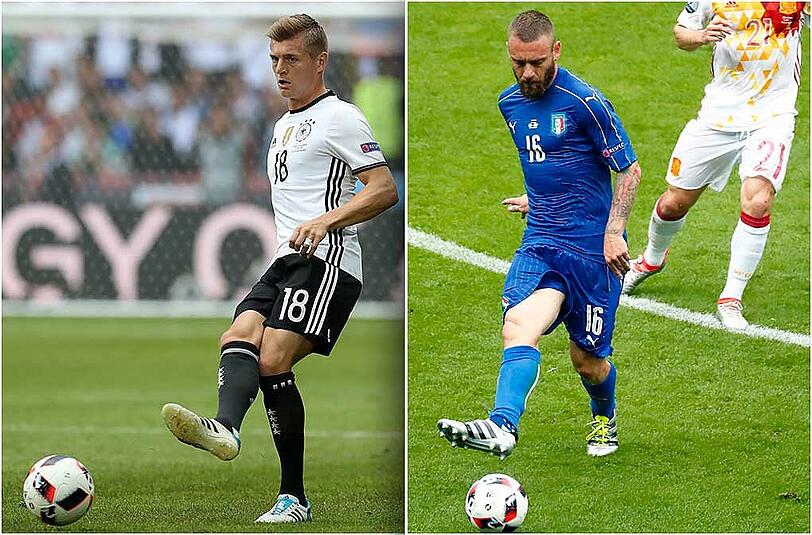 Toni Kroos gegen Daniele de Rossi - 5,5:1,5