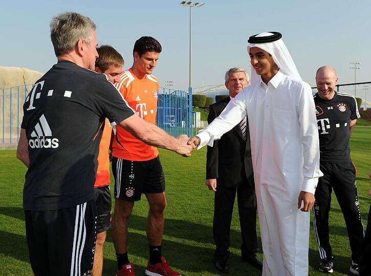 Der FC Bayern am dritten Trainingstag in Doha.