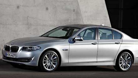Ein Bild von einem Auto: der neue 5er BMW. Ein Bild von einem Auto: der neue 5er BMW.