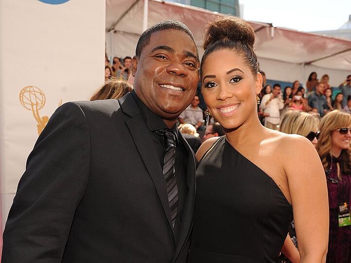 Tracy Morgan und seine Verlobte Megan Wollover bei der Emmy-Verleihung