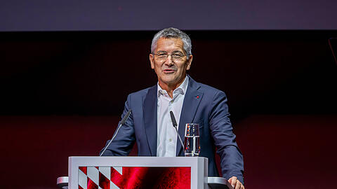 Begann die Jahreshauptversammlung mit einer Rede: Präsident Herber Hainer.