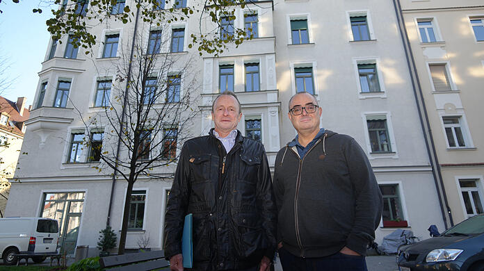 Rudolf Stürzer, Chef des Hauseigentümerverbands zusammen mit dem Erben Wolfgang Donhärl.