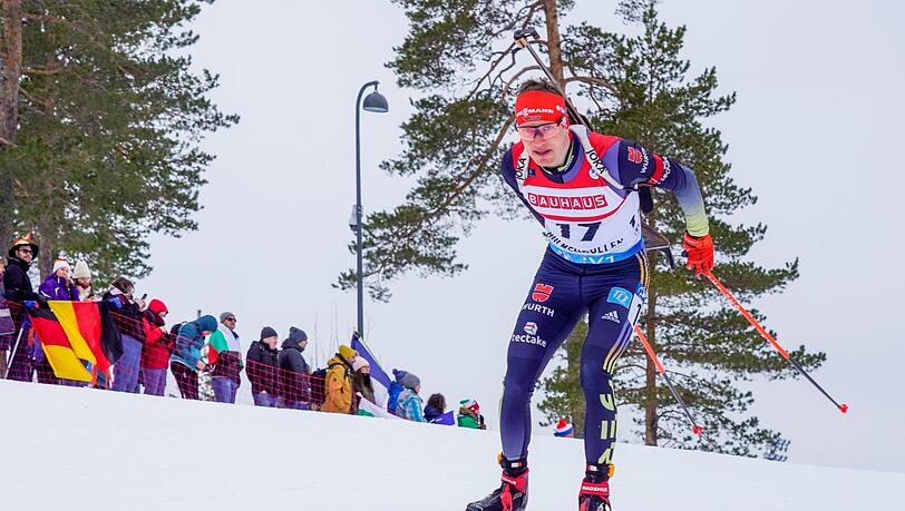 Biathlet Benedikt Doll lief auf den vierten Platz.
